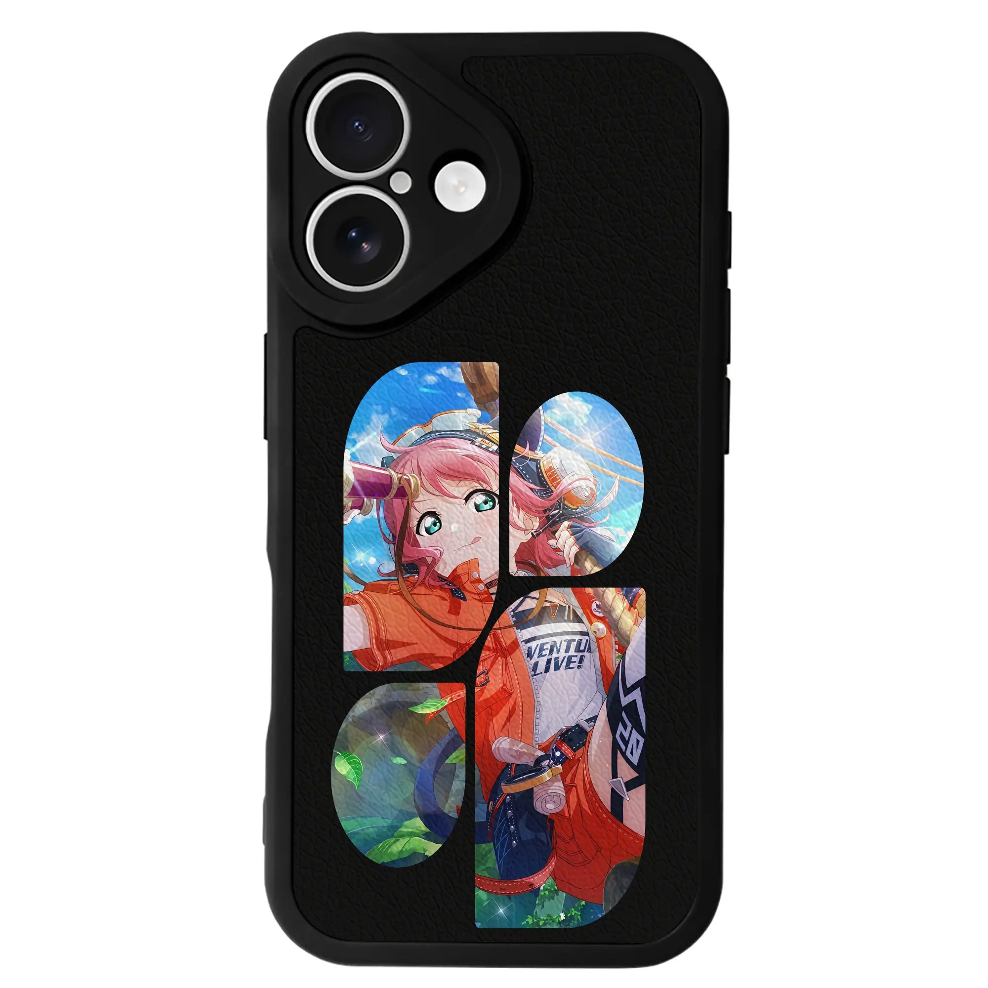 Love Live! グッズ,黒澤ルビィ - IPhone 16シリーズ対応 ・ シリコンスマホケース ・ レザー調 ・ 高精度フィット ・ 耐衝撃 ・ ワイヤレス充電対応 ・ 精密カット